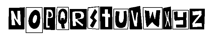 The Punk Grandmother Font UPPERCASE
