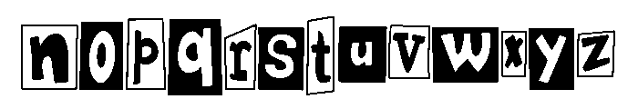 The Punk Grandmother Font LOWERCASE