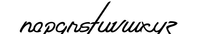 The Quadro Font LOWERCASE