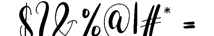 The Queen Font OTHER CHARS