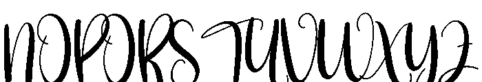 The Queen Font UPPERCASE