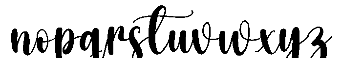 The Queen Font LOWERCASE