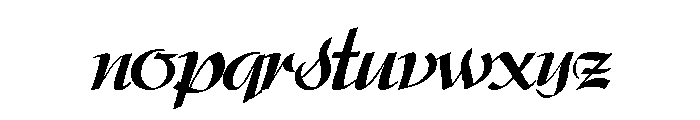 The Queenz Bold Font LOWERCASE