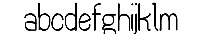 The Quick Frog St Font LOWERCASE