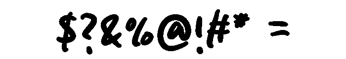 The Quicky Font OTHER CHARS