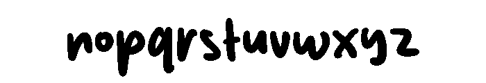 The Quicky Font LOWERCASE