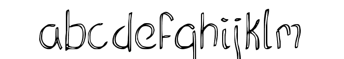 The Ribbon Line Regular Font LOWERCASE