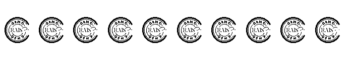 The Ruler Demo Font OTHER CHARS