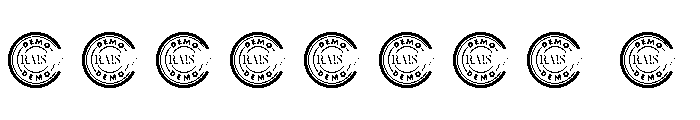 The Ruler Demo Font OTHER CHARS