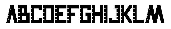The Ruler Demo Font UPPERCASE