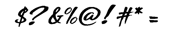 The Rules of the Game Font OTHER CHARS