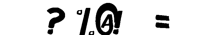 The Scary Movie Font OTHER CHARS