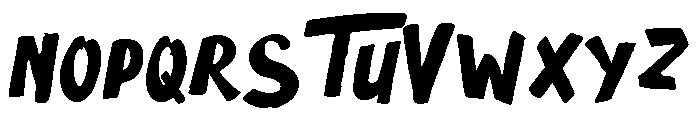 The Scary Movie Font UPPERCASE