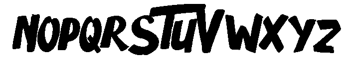 The Scary Movie Font LOWERCASE