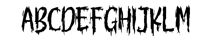 The Screaming Font UPPERCASE
