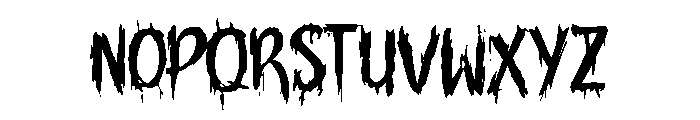 The Screaming Font LOWERCASE