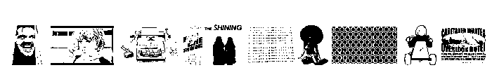 The Shining Font OTHER CHARS