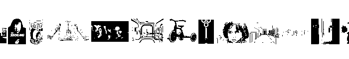 The Shining Font UPPERCASE