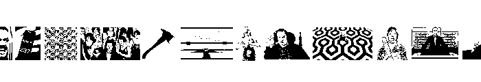 The Shining Font UPPERCASE