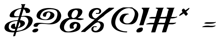 The Shire Expanded Italic Font OTHER CHARS
