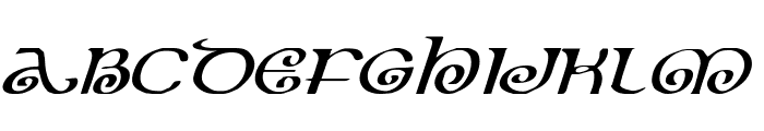 The Shire Expanded Italic Font LOWERCASE
