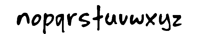 The Shoulder Font LOWERCASE