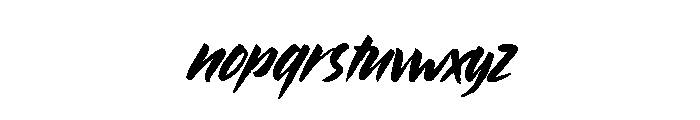 The Silent Night Font LOWERCASE