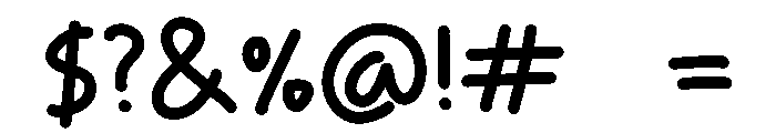 The Simple Life Font OTHER CHARS