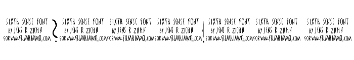 The Sixth Sense Font OTHER CHARS