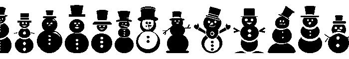 The South Snowman St Font UPPERCASE