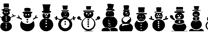 The South Snowman St Font LOWERCASE
