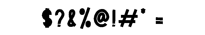 The Sunmory Font OTHER CHARS