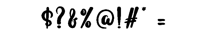 The Sunshine Font OTHER CHARS