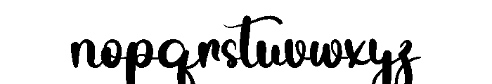 The Sunshine Font LOWERCASE