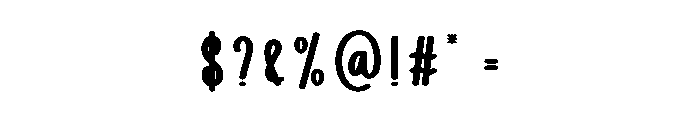 The  Sunshines Font OTHER CHARS