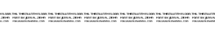 The-Thirteenth-Floor Font UPPERCASE