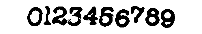 The Typewriter Hell Font OTHER CHARS