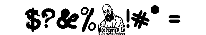 The Typewriter Hell Font OTHER CHARS