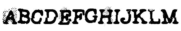 The Typewriter Hell Font UPPERCASE