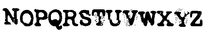 The Typewriter Hell Font UPPERCASE