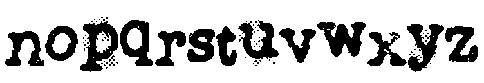 The Typewriter Hell Font LOWERCASE