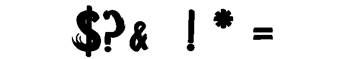 The Vicious Circle Font OTHER CHARS