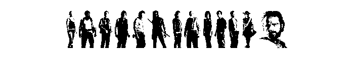 The Walking Dead Font UPPERCASE