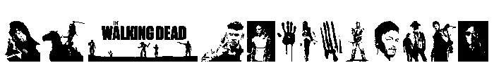 The Walking Dead Font UPPERCASE