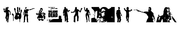 The Walking Dead Font LOWERCASE