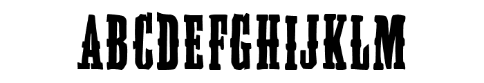 The West Undertaker Font UPPERCASE