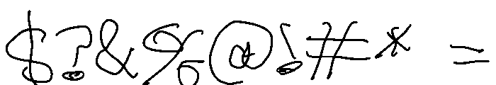 The Writer Font OTHER CHARS