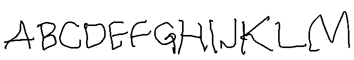 The Writer Font UPPERCASE