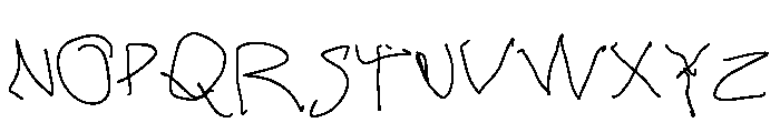 The Writer Font UPPERCASE