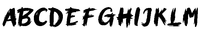 The Zombie Birds Font UPPERCASE